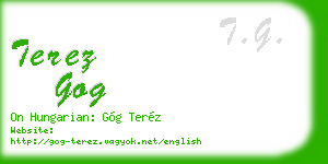 terez gog business card