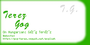 terez gog business card